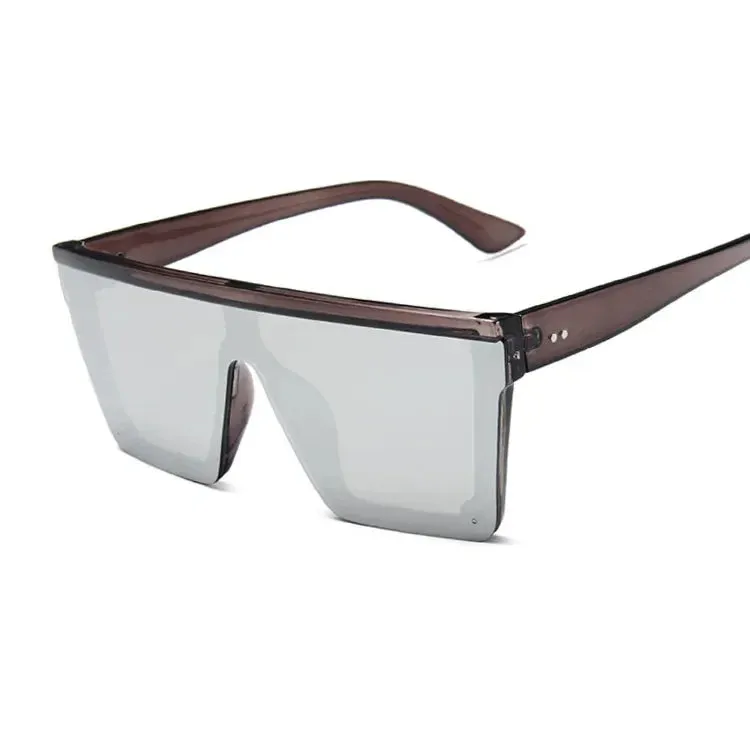 Big oversized Frame square frame shield visors classy sunglasses