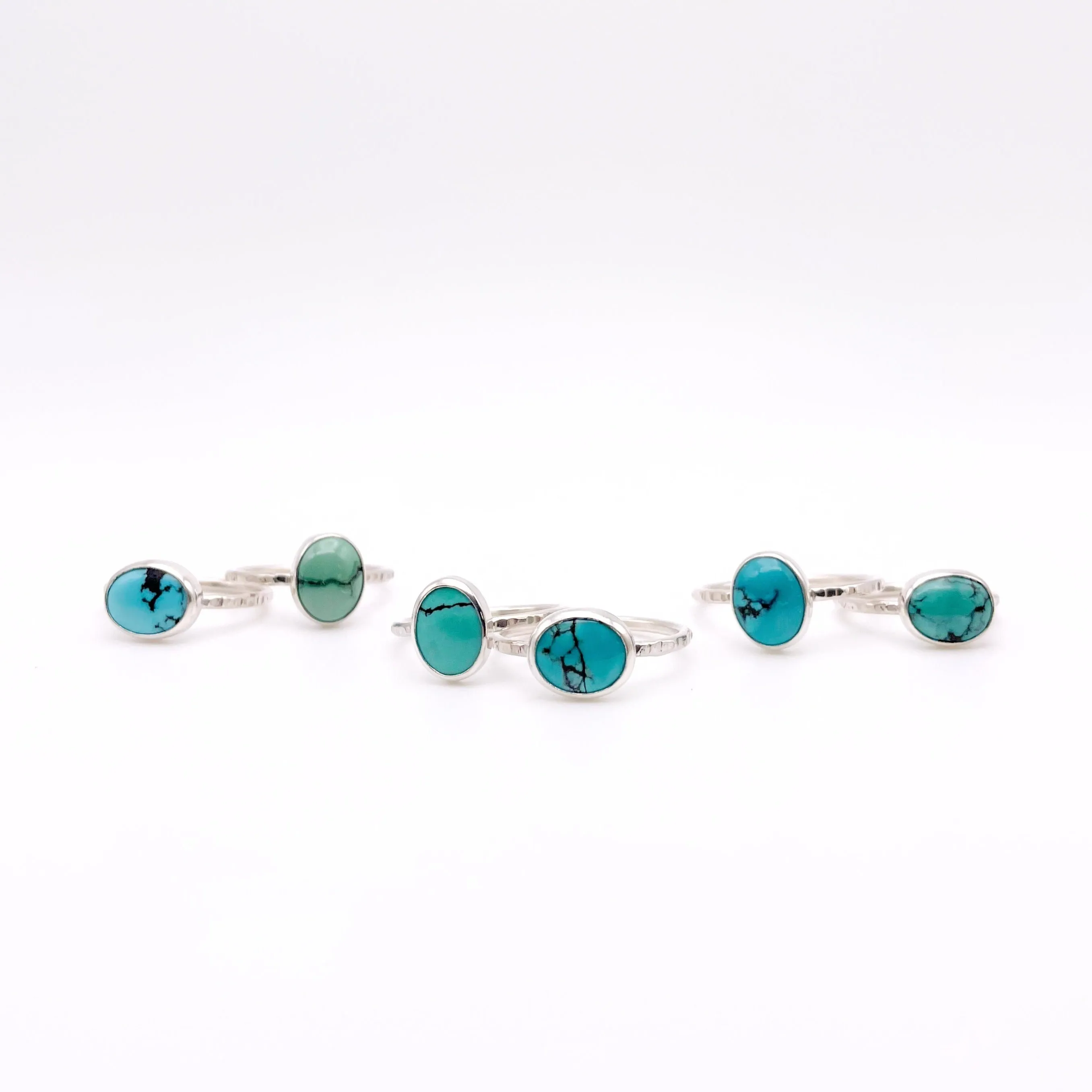 Birches Turquoise Stacking Oval Ring No. 13 | Size 10