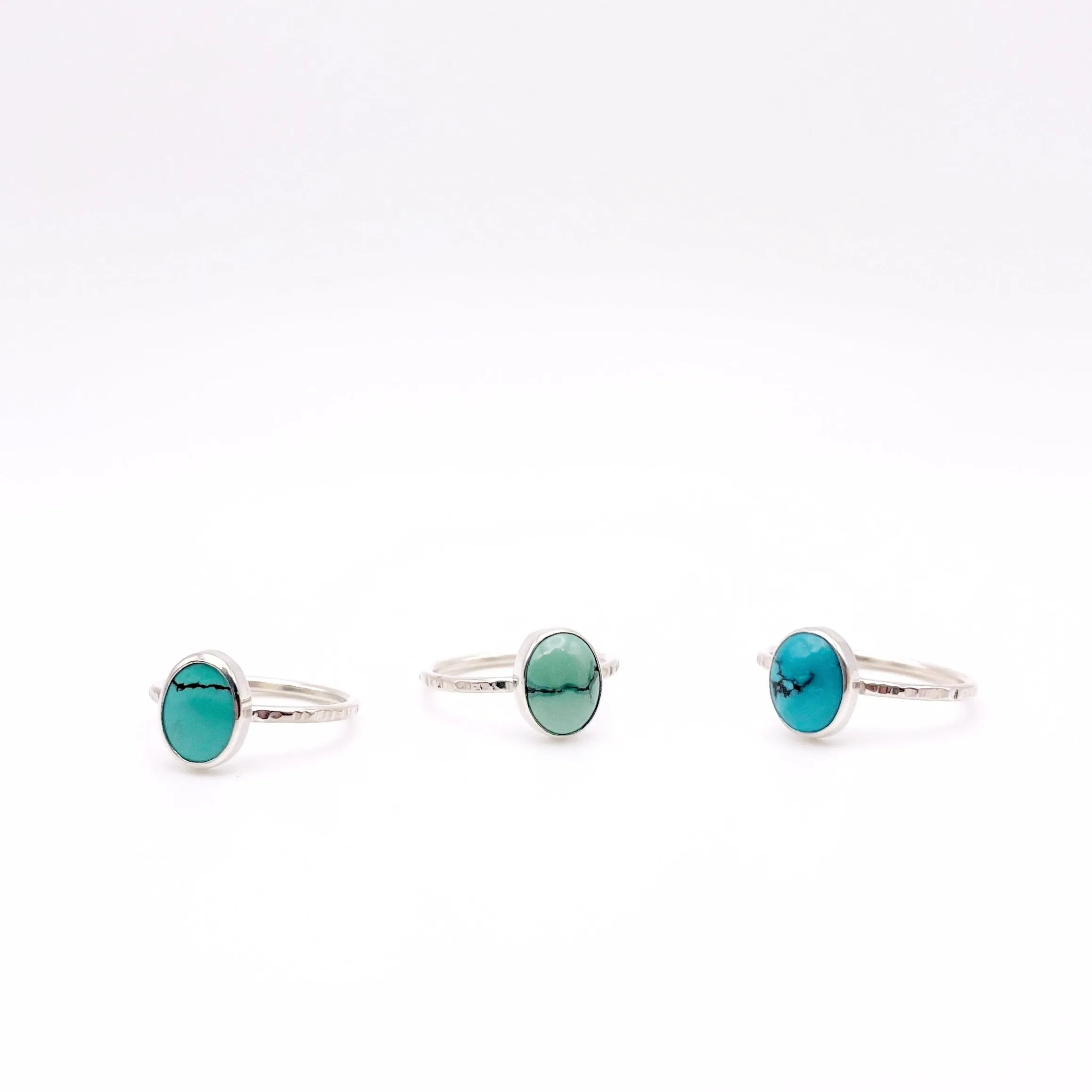 Birches Turquoise Stacking Oval Ring No. 13 | Size 10