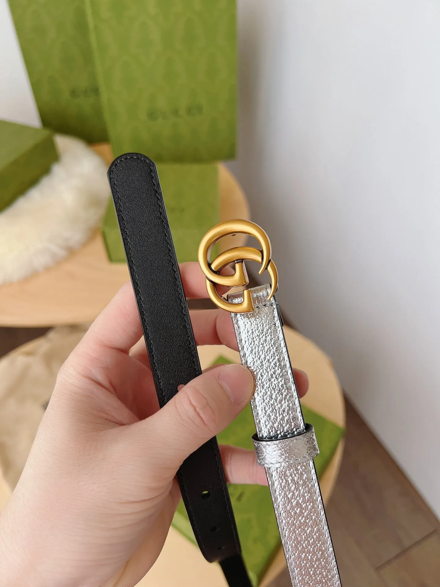 BL171  GC Marmont thin belt / 0.8inch(2cm)