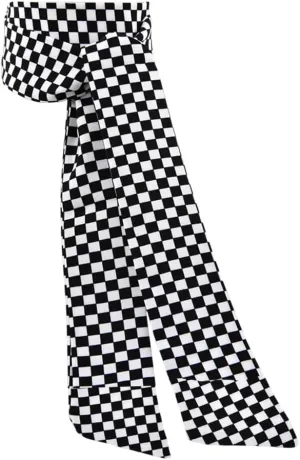 Black And White Scarf Leopard Print Neck Scarf Long Skinny Headscarf Checkered Polka Dot Handbag Scarves for Women