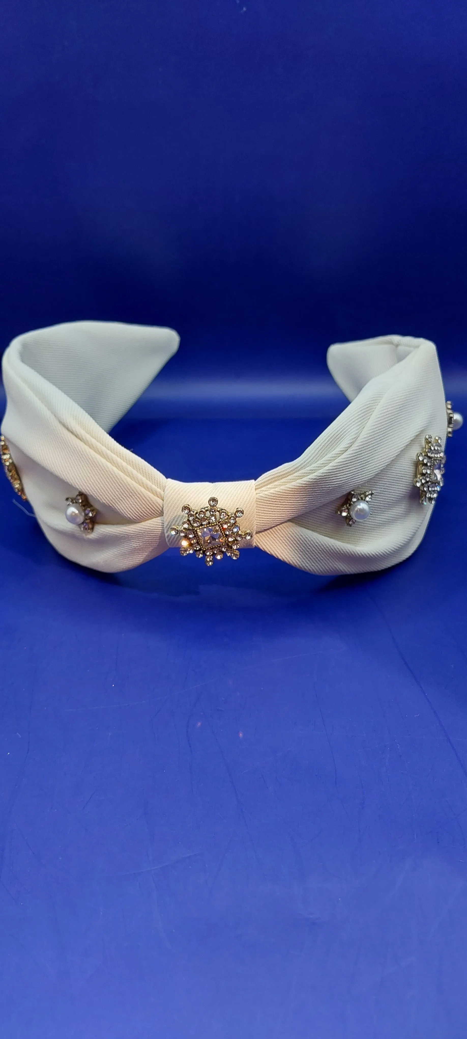Blair White with Crystal Hairband