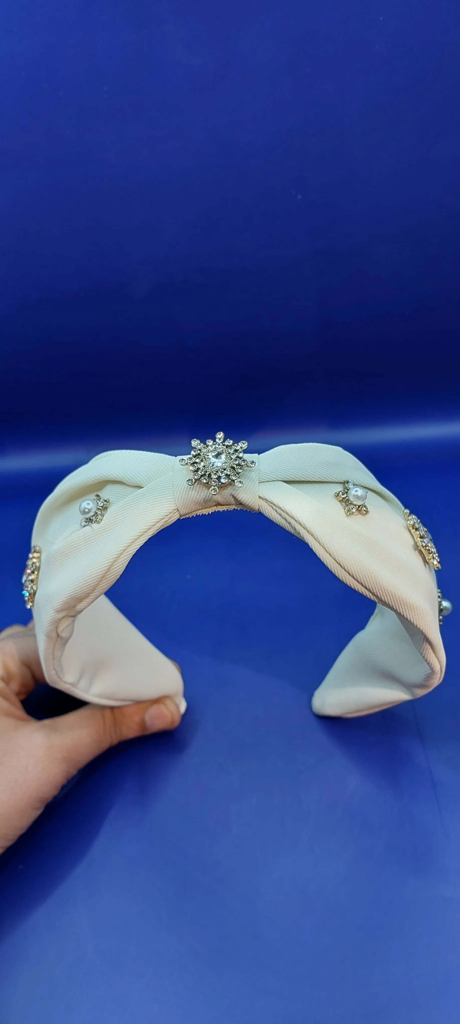Blair White with Crystal Hairband