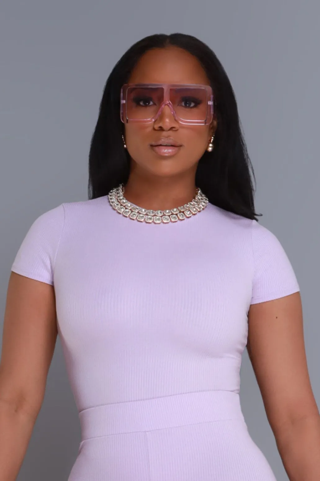 Blindspot Oversized Square Sunglasses - Lavender