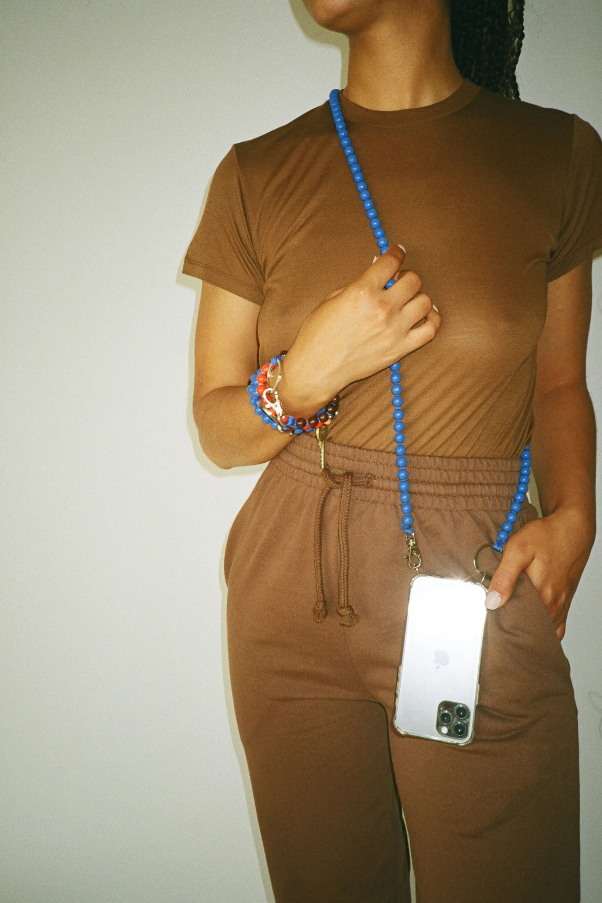 Blue Handykette Iphone Necklace