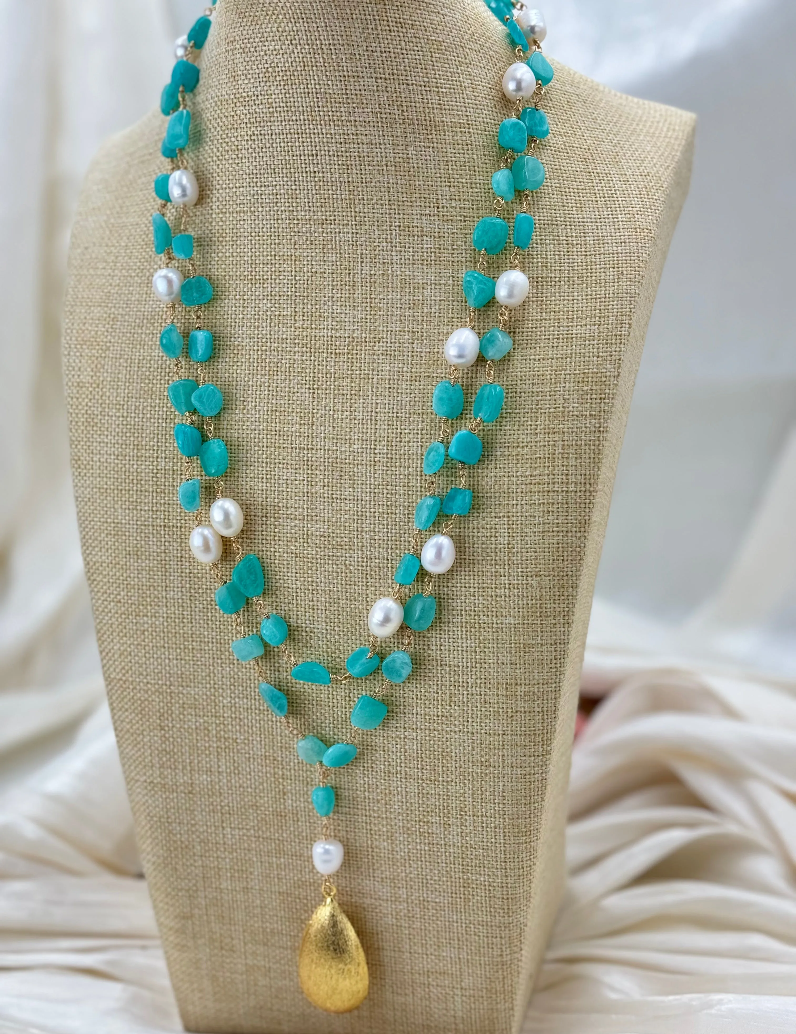 Blue Kyanites Dainty necklace