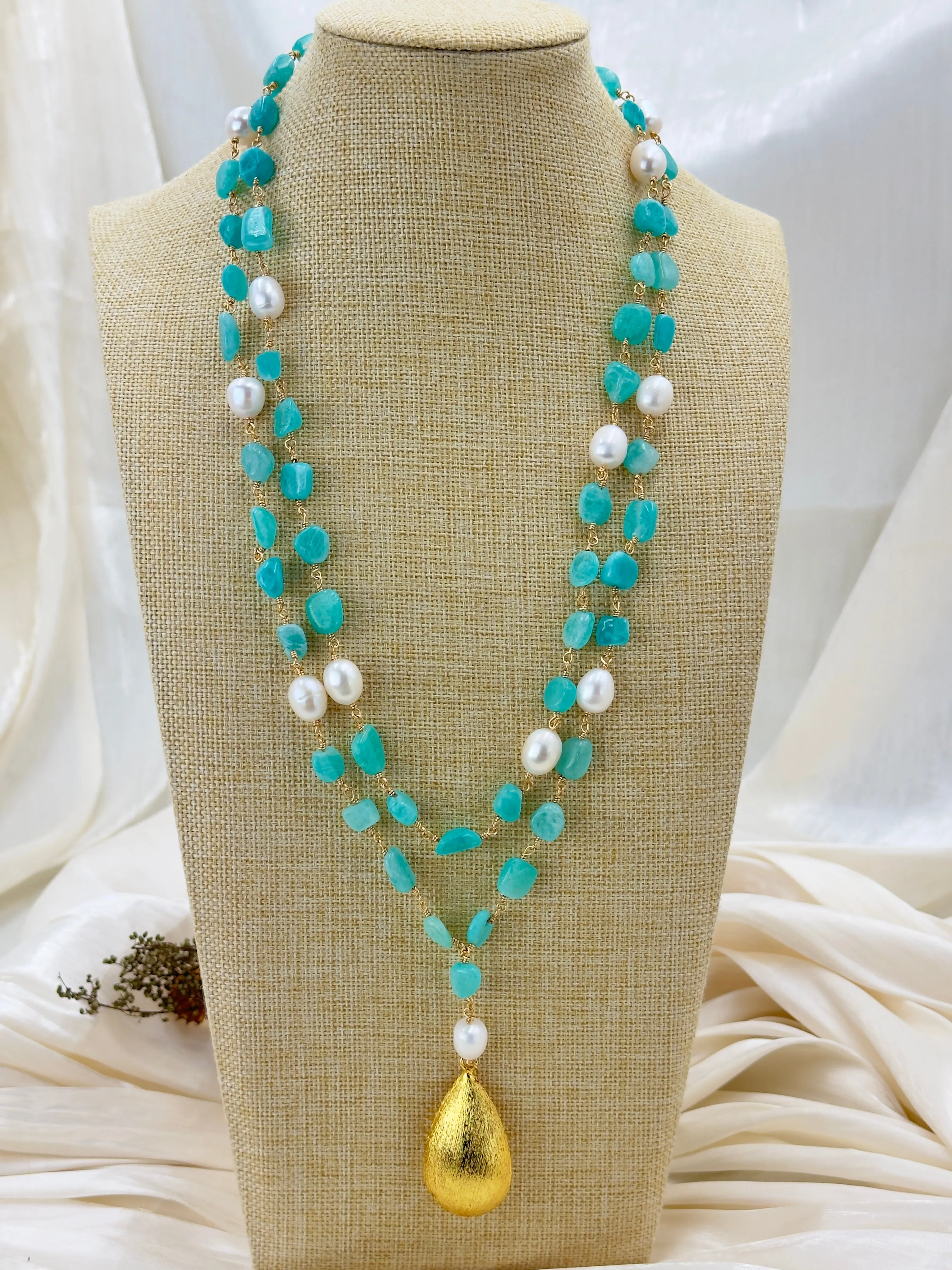 Blue Kyanites Dainty necklace