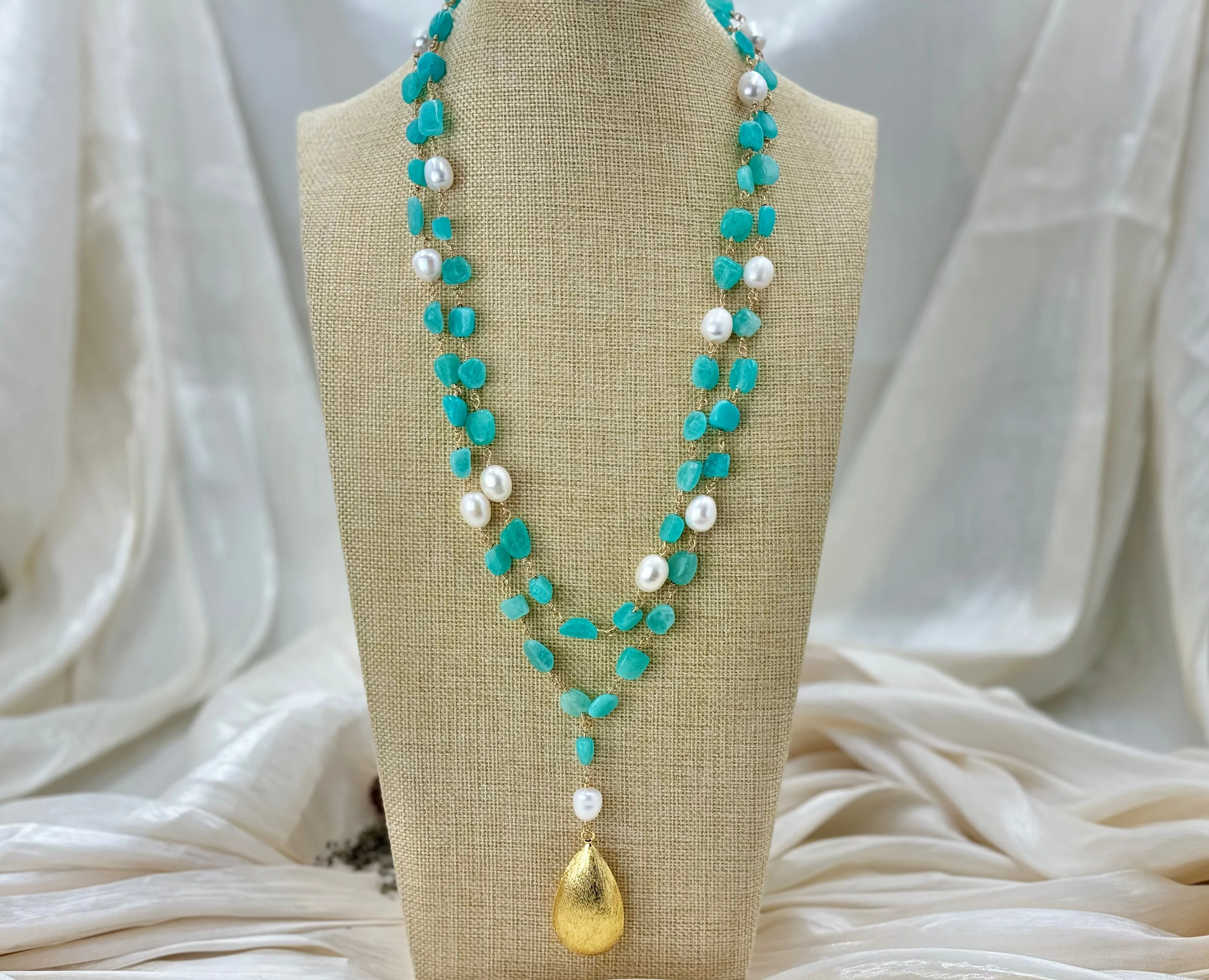 Blue Kyanites Dainty necklace