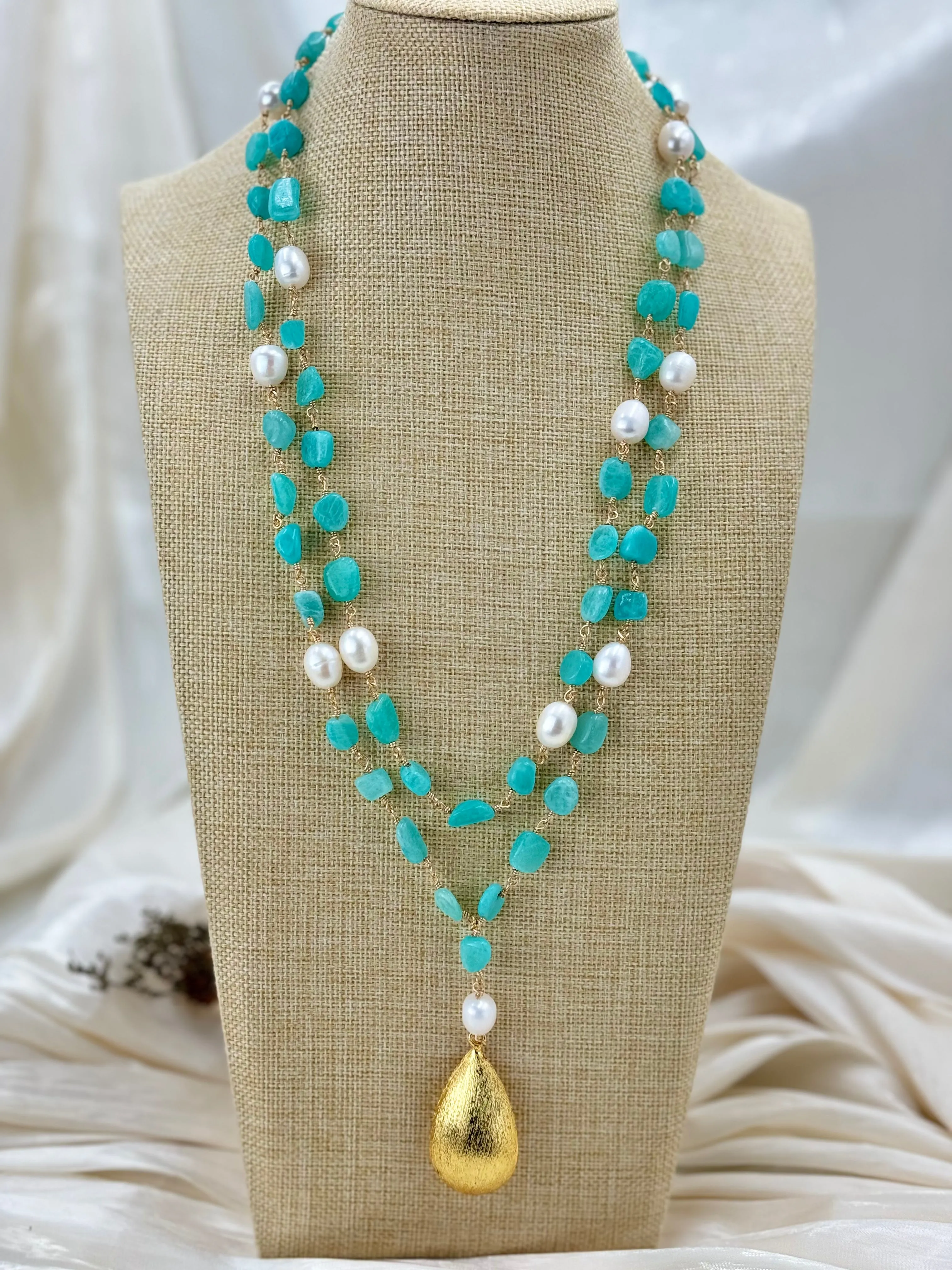 Blue Kyanites Dainty necklace