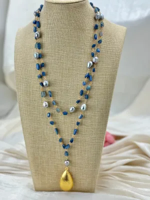 Blue Kyanites Dainty necklace
