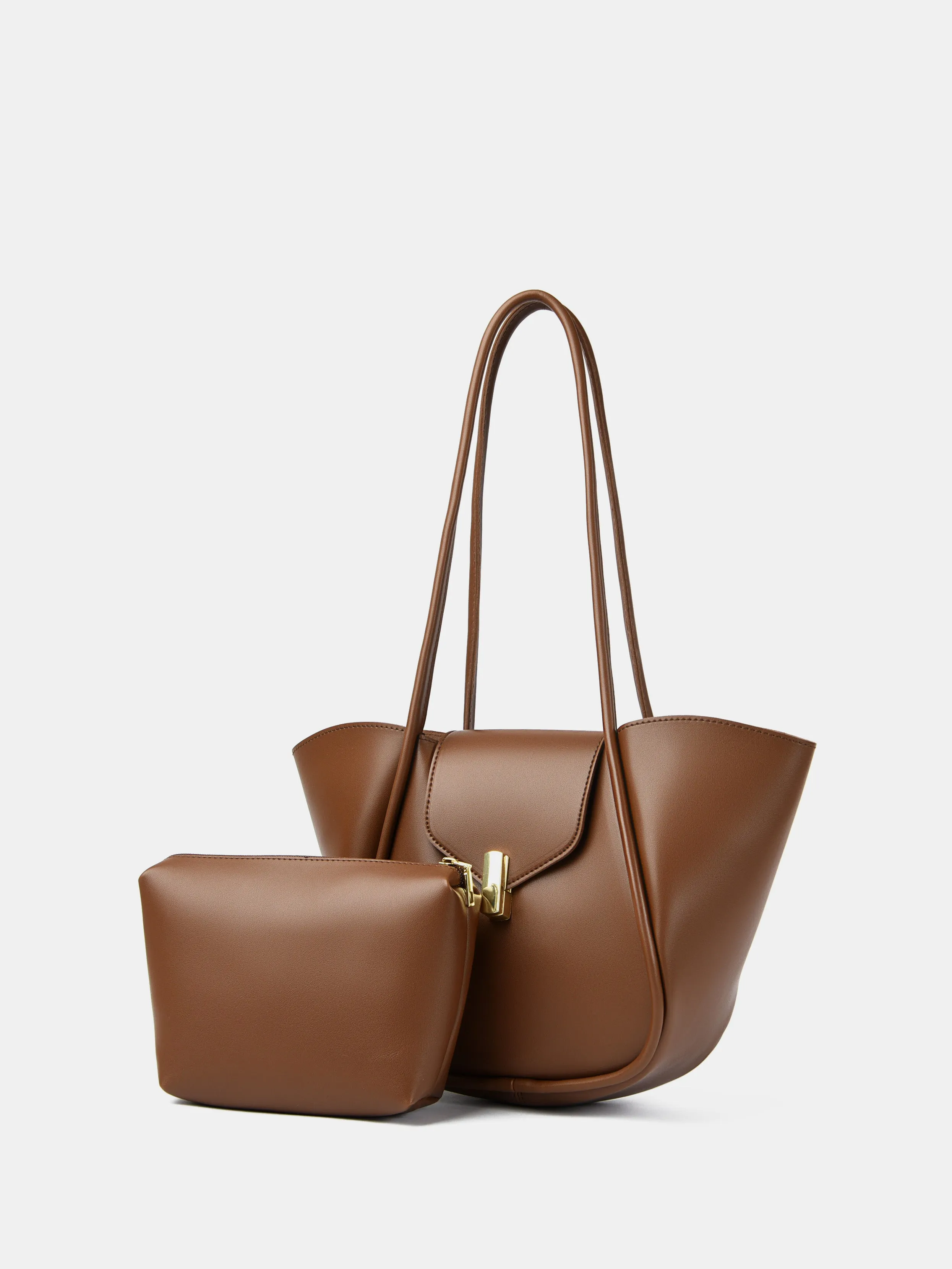 Blue Zone Planet |  PU Leather Shoulder Bag with Pouch