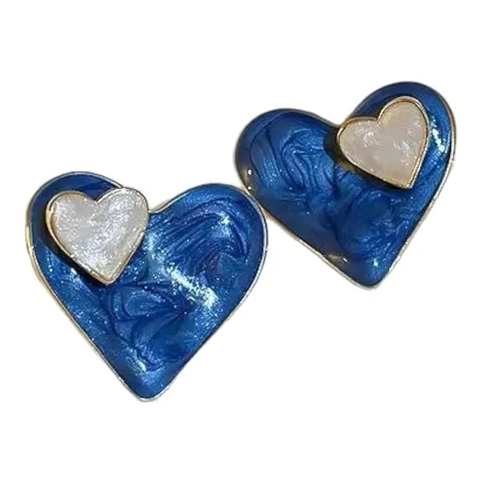 Bluestone Heart Earrings
