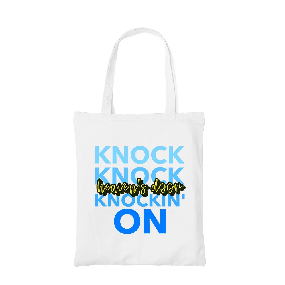 Bob Dylan Tote Bag - Knockin' On Heaven's Door