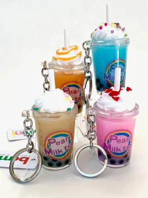 BOBA MILK TEA CHARM with keyring  | 12044 | BC Mini