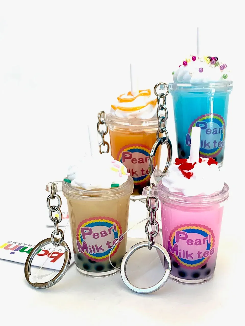 BOBA MILK TEA CHARM with keyring  | 12044 | BC Mini