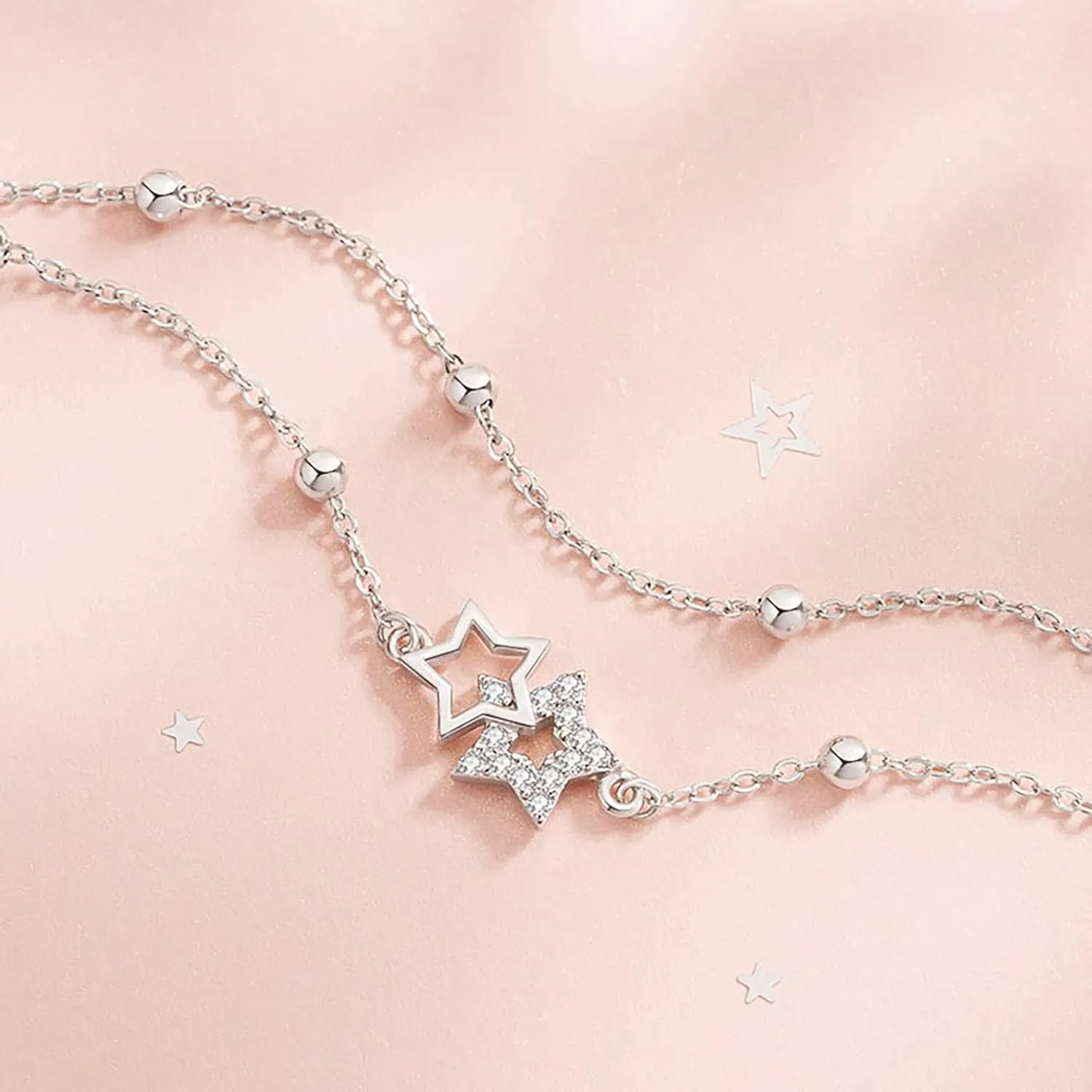 Bracelets for Women Trendy Silver 925 Sterling Silver Charm Link, Birthday Anniversary Jewelry Gifts for Wife Girlfriend Mother