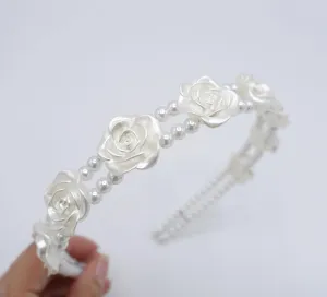 bridal headband, wedding headband, pearl double headband