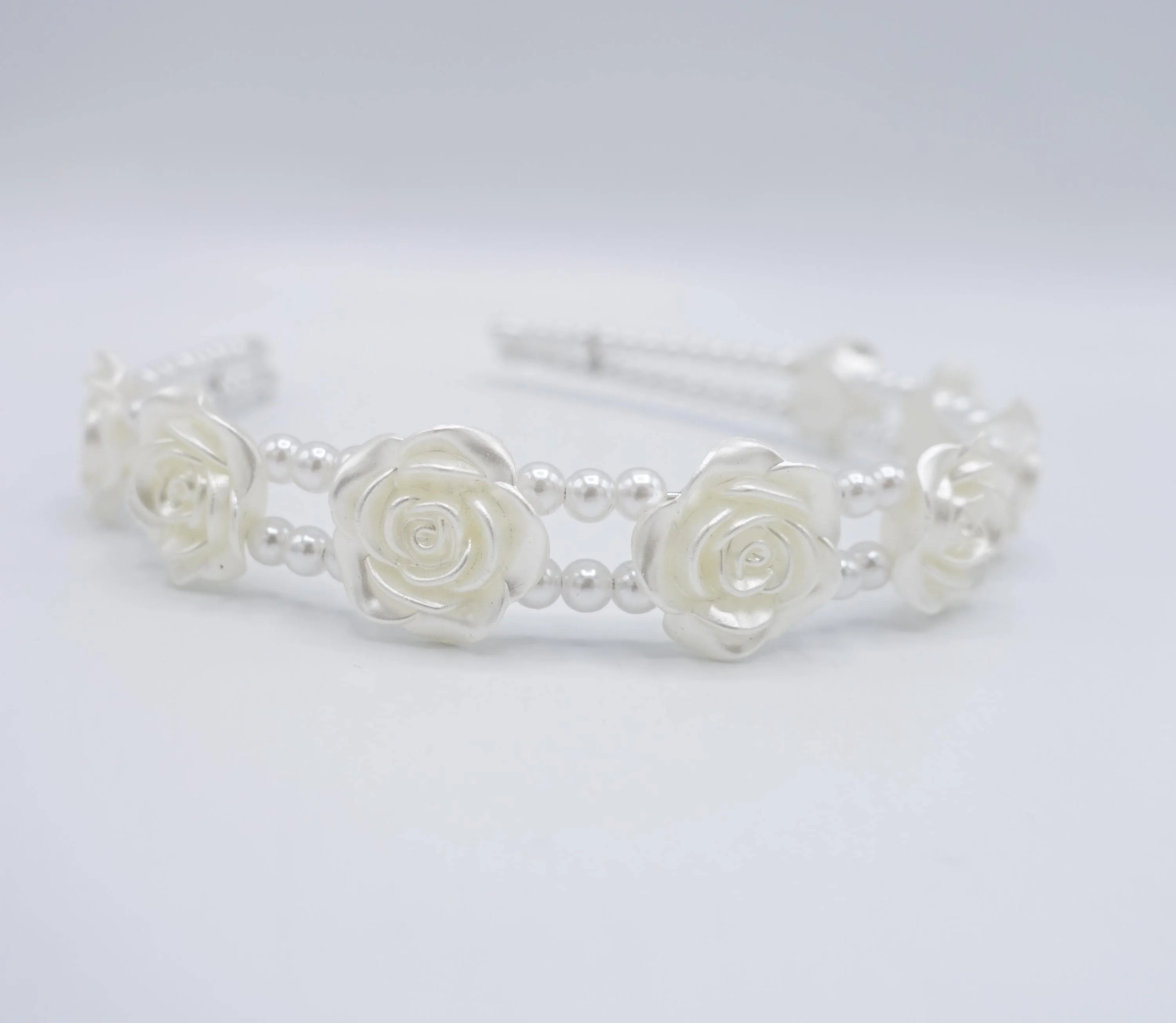 bridal headband, wedding headband, pearl double headband