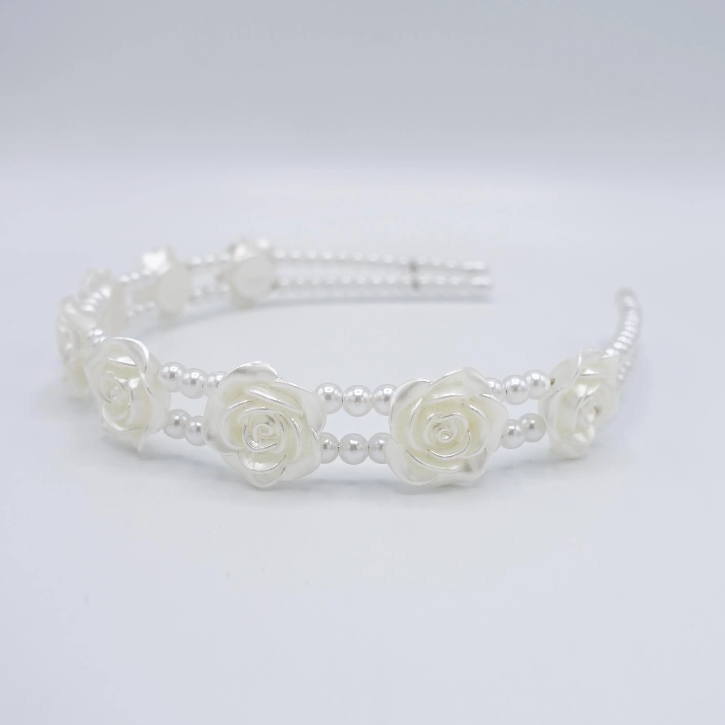 bridal headband, wedding headband, pearl double headband