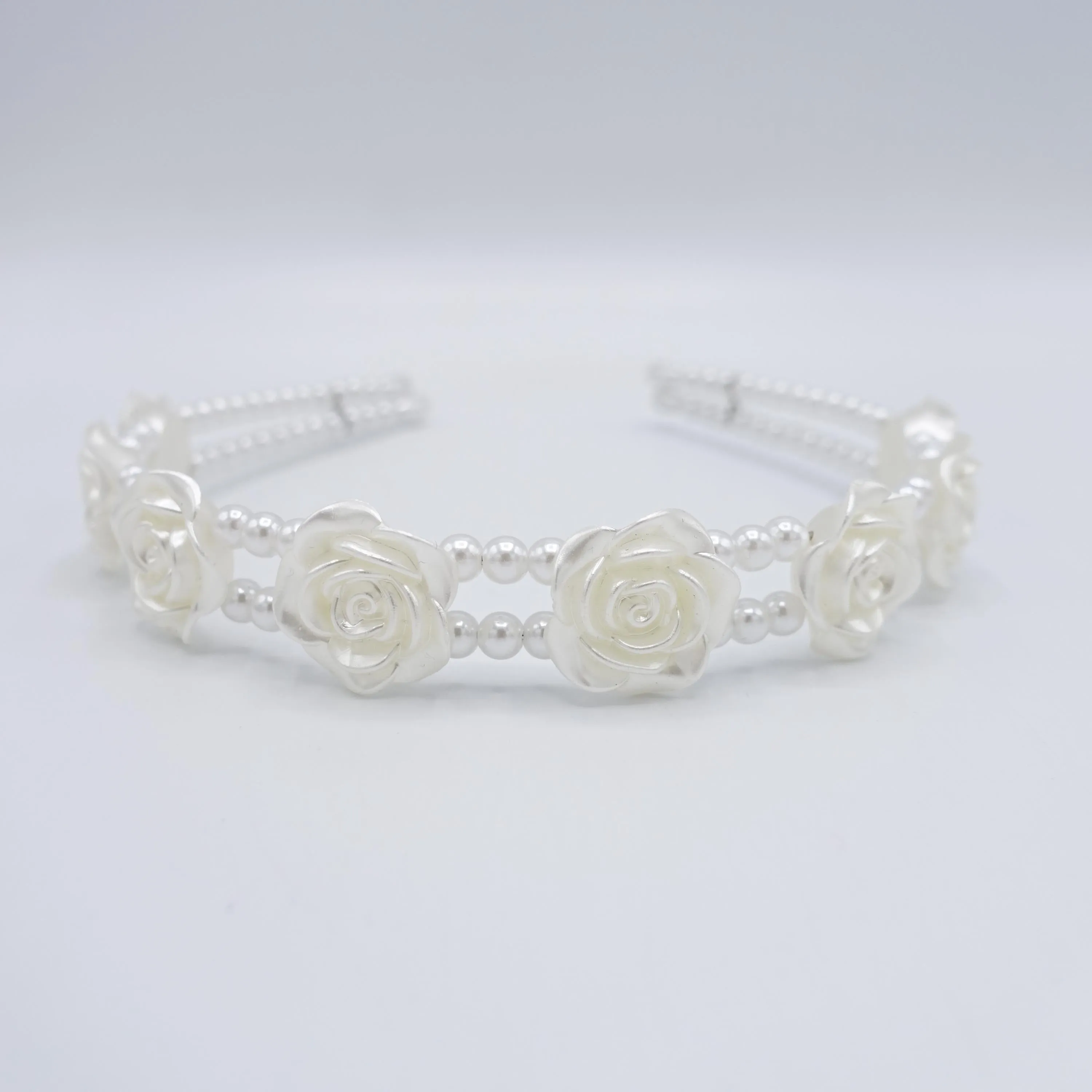 bridal headband, wedding headband, pearl double headband