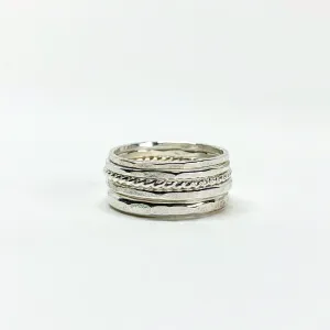 Bridal Stacking Ring Set by Jennifer Cervelli Jewelry