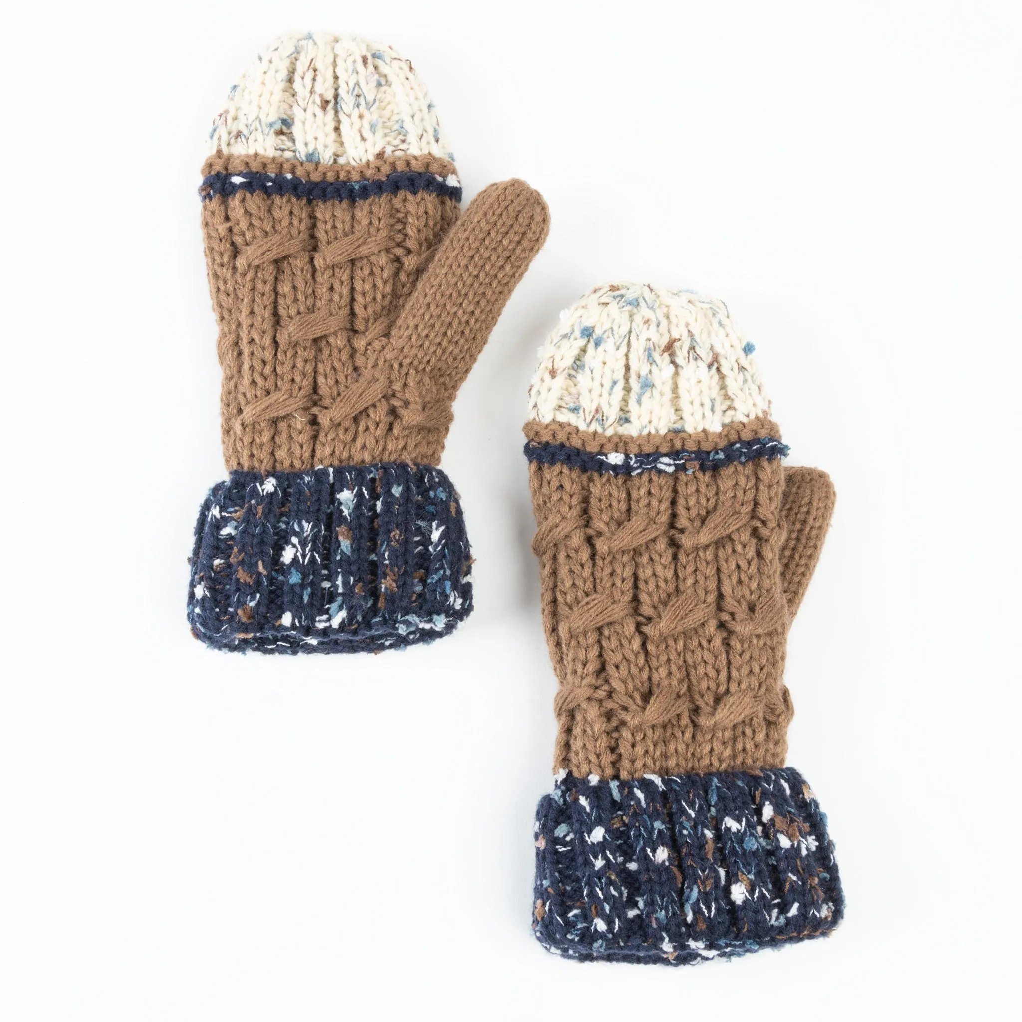 Bristol Striped Knit Fleece Lined Mitten