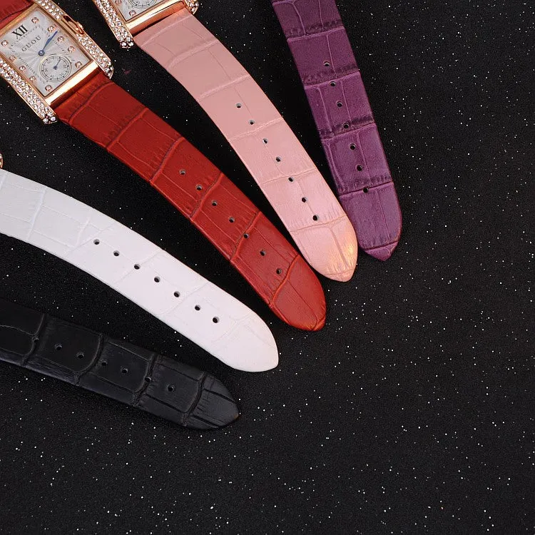 British Style Rhinestone Women's Watch