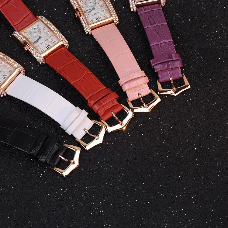 British Style Rhinestone Women's Watch
