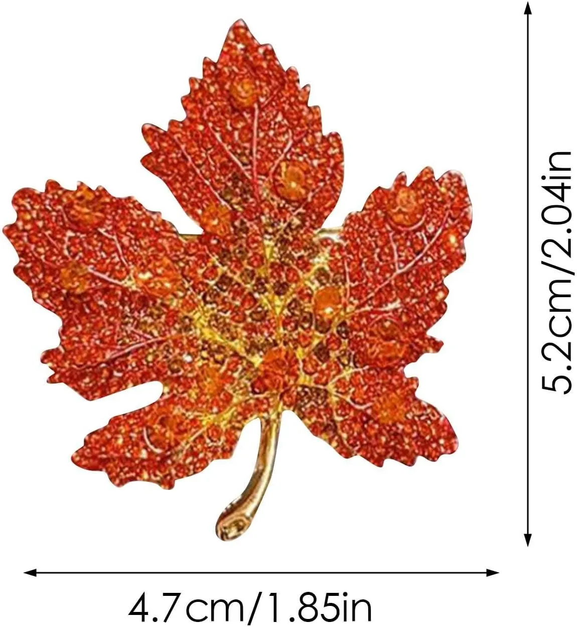 Brooch Pins for Women Fashion Red Maple Leaf Brooch For Women High End Pin Elegant Temperament Coat And Western Accessories For Halloween Thanksgiving Xmas Party