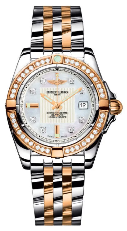 BRT Watch Galactic 32 Pearl Diamond Pilot Bracelet