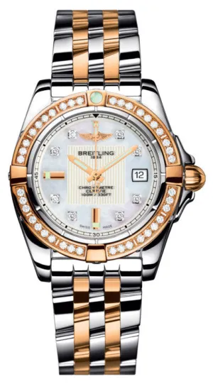 BRT Watch Galactic 32 Pearl Diamond Pilot Bracelet
