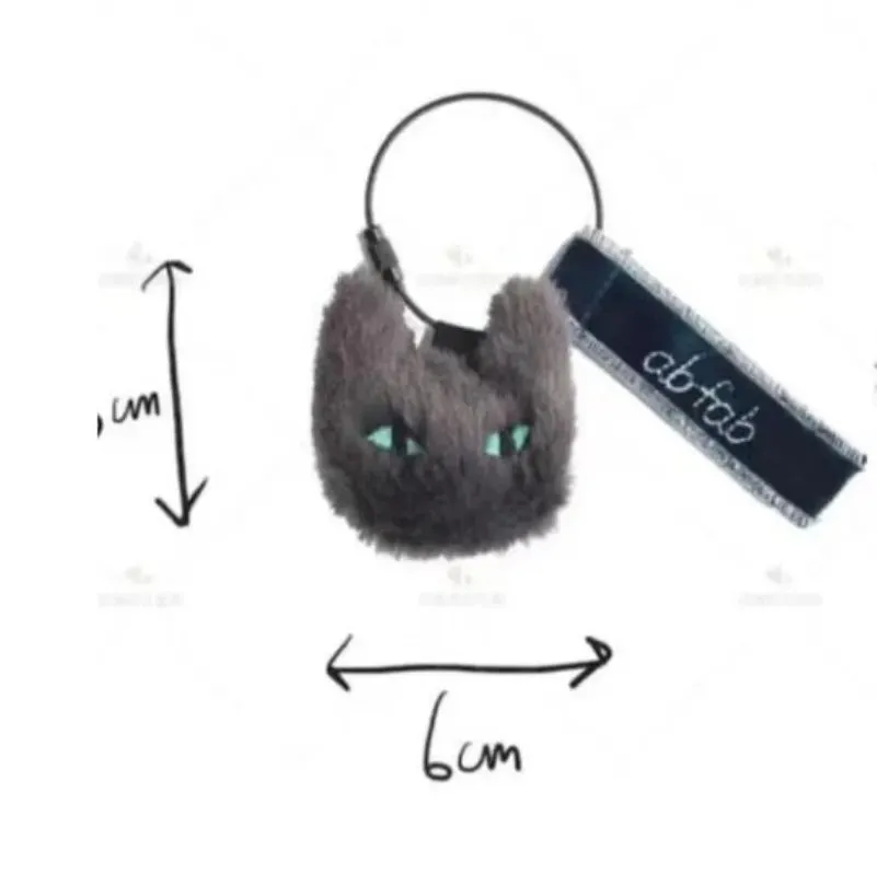 BTS SUGA Concert Black Cat Grey Cat Keychain