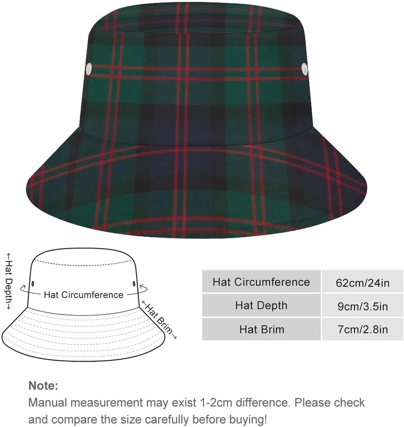 Bucket Hat Packable Fisherman Hat Summer Travel Beach Sun Hats for Men Women Outdoor