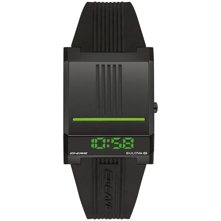 Bulova  Computron D-Cave Mens Stainless Steel