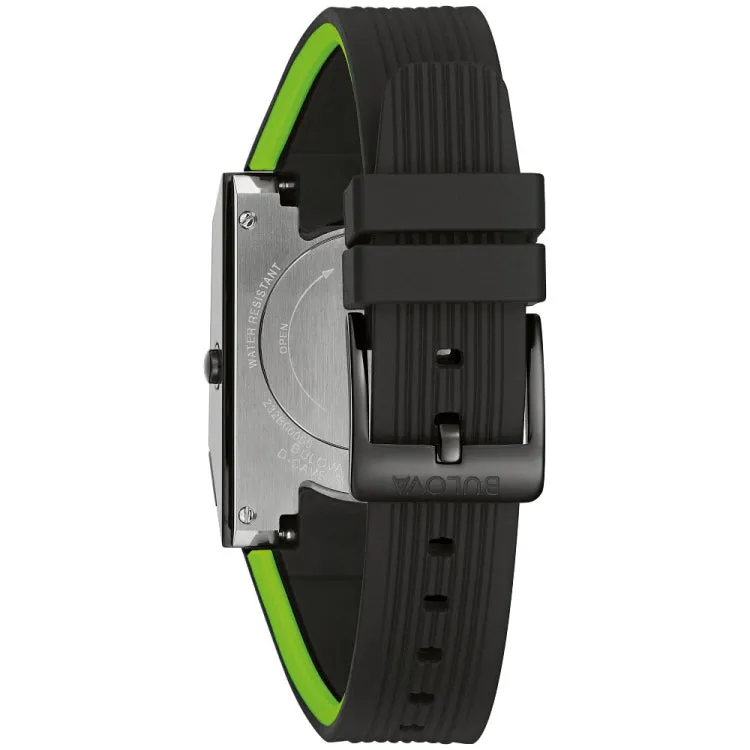 Bulova  Computron D-Cave Mens Stainless Steel