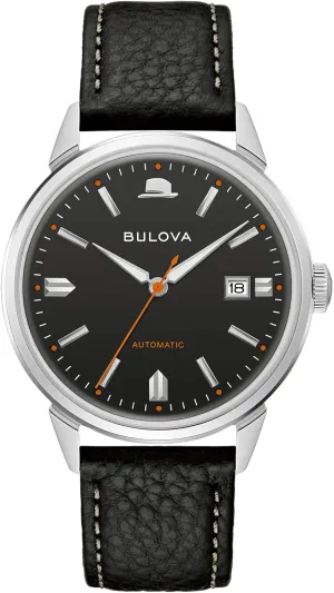 Bulova Men's Frank Sinatra 'Summer Wind' 3-Hand Date Automatic with Textured Leather Strap