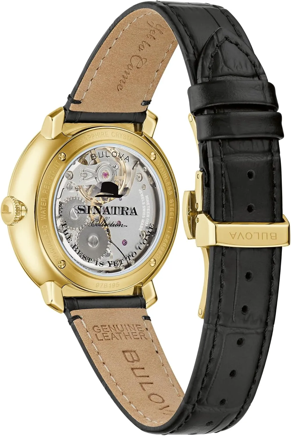Bulova Men's Frank Sinatra 'The Best is Yet to Come' 3-Hand Swiss Automatic Date Watch, 42-Hour Preserve, Sapphire Crystal