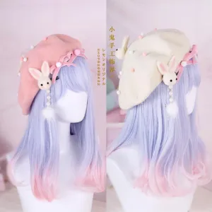 Bunny Dream   Hat and Hair Accessories Kawaii Academia Y2K Cottagecore Coquette Fairycore Dollette Princesscore