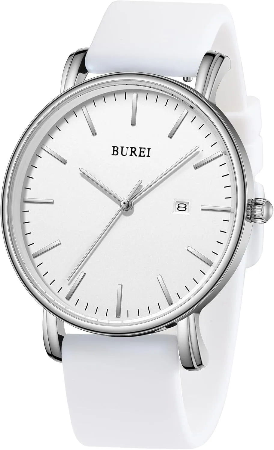 BUREI Men Watches Fashion Minimalist Analog Calendar Quartz Waterproof Watches for Men Women Student.