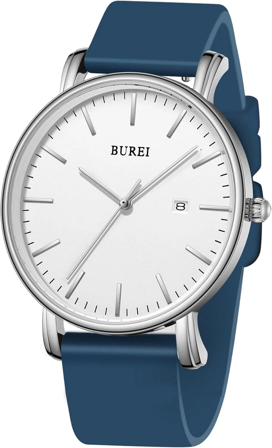 BUREI Men Watches Fashion Minimalist Analog Calendar Quartz Waterproof Watches for Men Women Student.