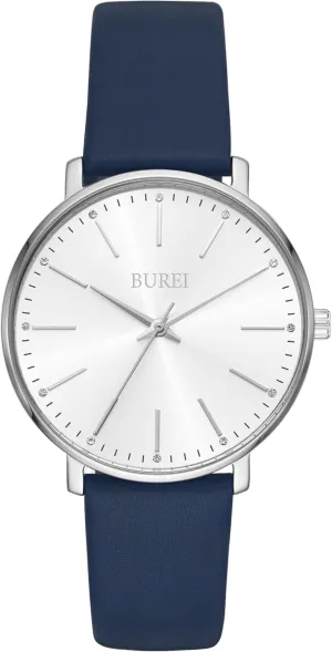 BUREI Women Wrist Watches Fashion Minimalist Analog Leather Quartz Waterproof Watches for Women