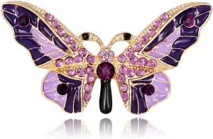 Butterfly Brooch pins Women Enamel Insect Pin Lapel Pin Safety Pin