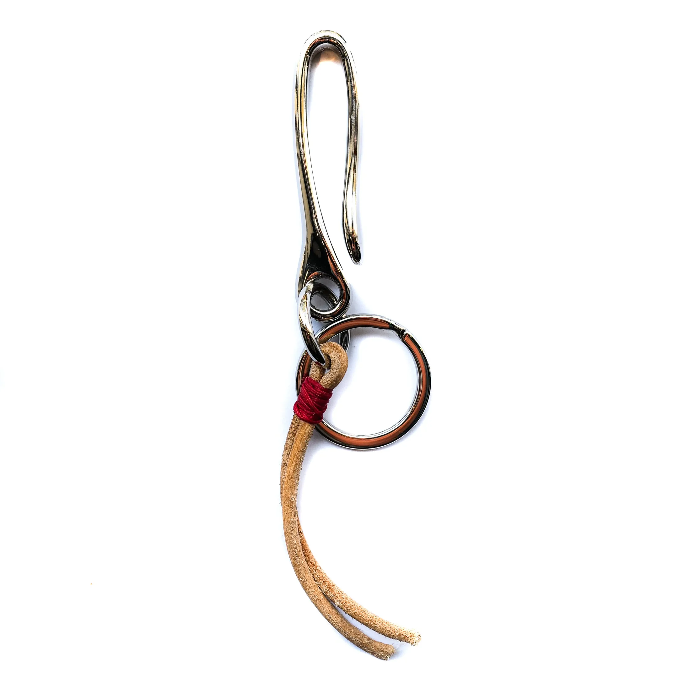 ButterScotch - Japanese Fish Hook Key Chain - Polished Nickel