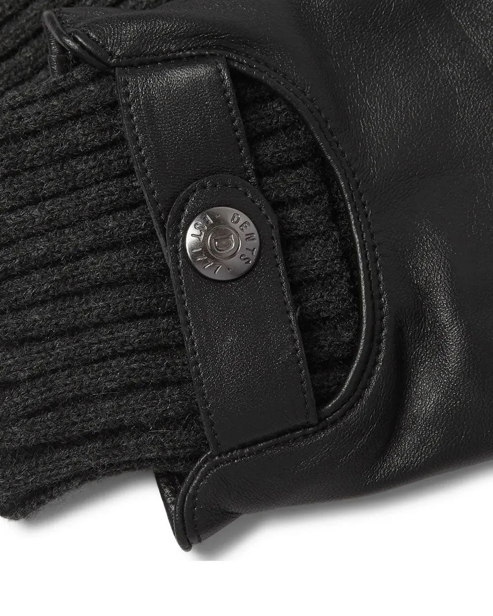 Buxton Leather Black Touchscreen Gloves