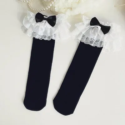(BuyForMe) Mixiu~Child and Adults Princess Lolita Bow Socks