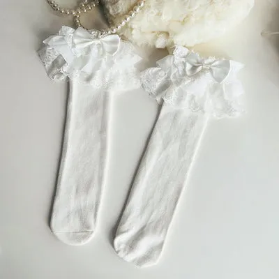 (BuyForMe) Mixiu~Child and Adults Princess Lolita Bow Socks