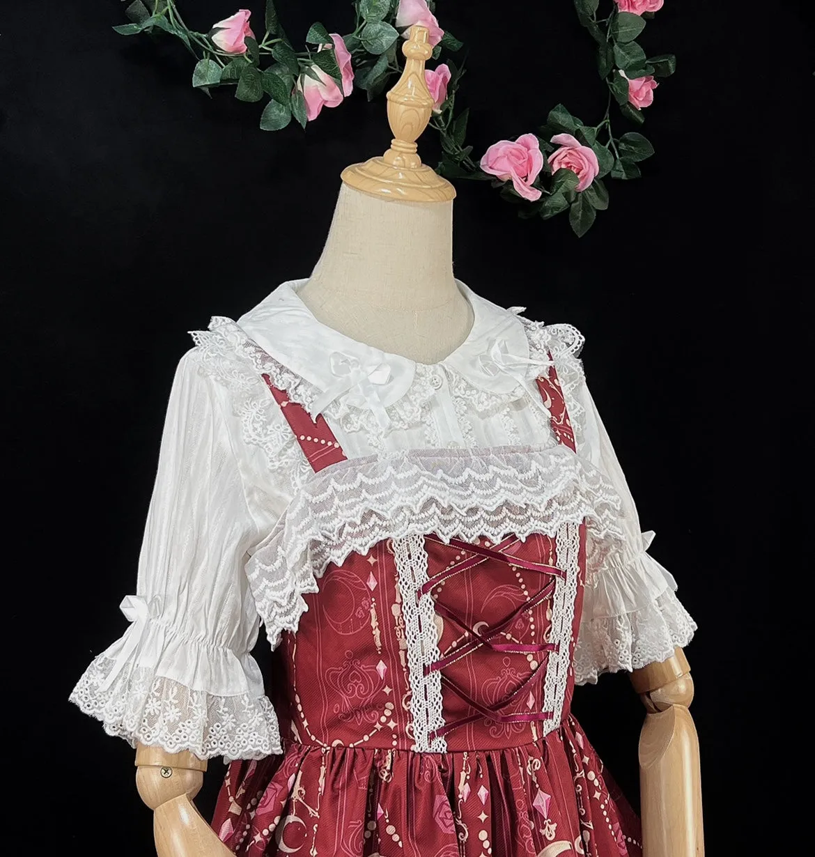 (BuyformeDMFS Lolita ~Summer Short Sleeve Cotton Lolita Blouse