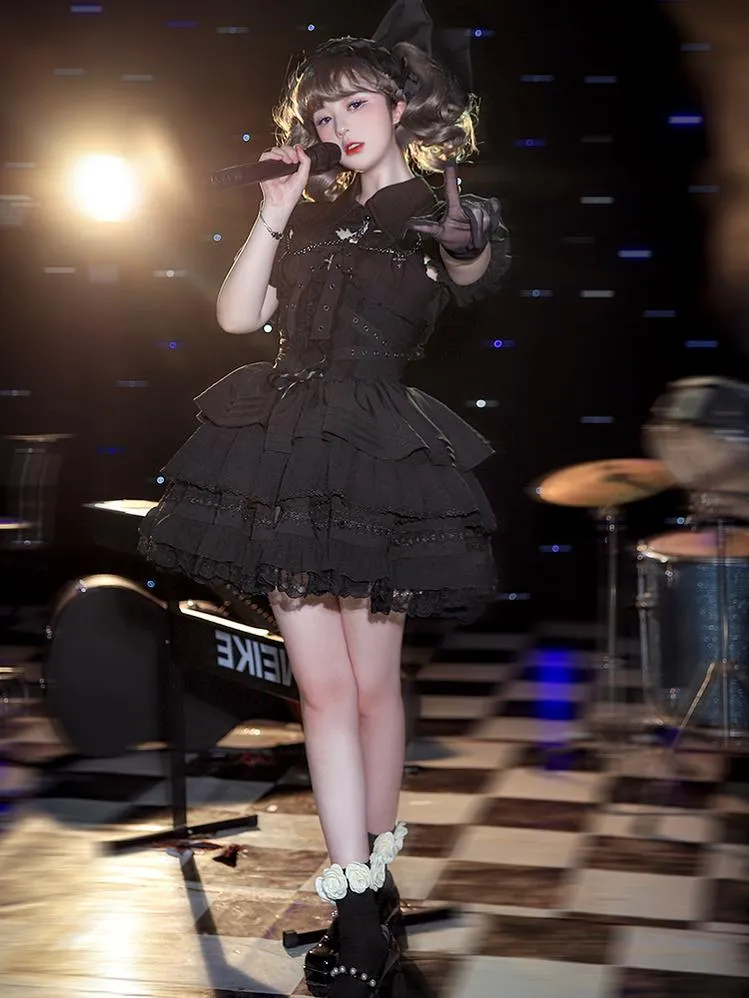 (BuyformeDMFS Lolita ~Summer Short Sleeve Cotton Lolita Blouse