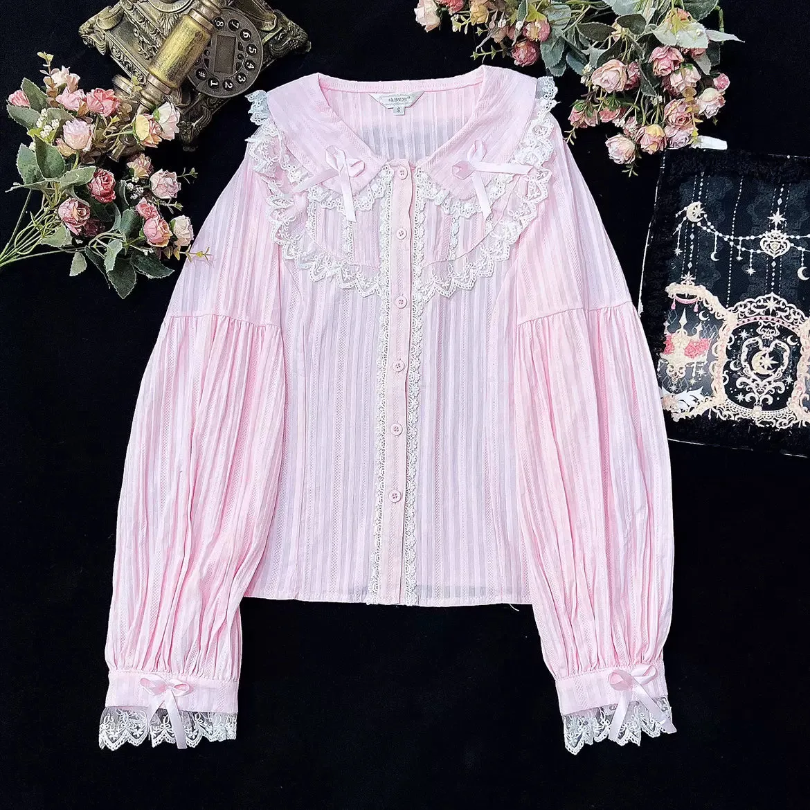 (BuyformeDMFS Lolita ~Summer Short Sleeve Cotton Lolita Blouse
