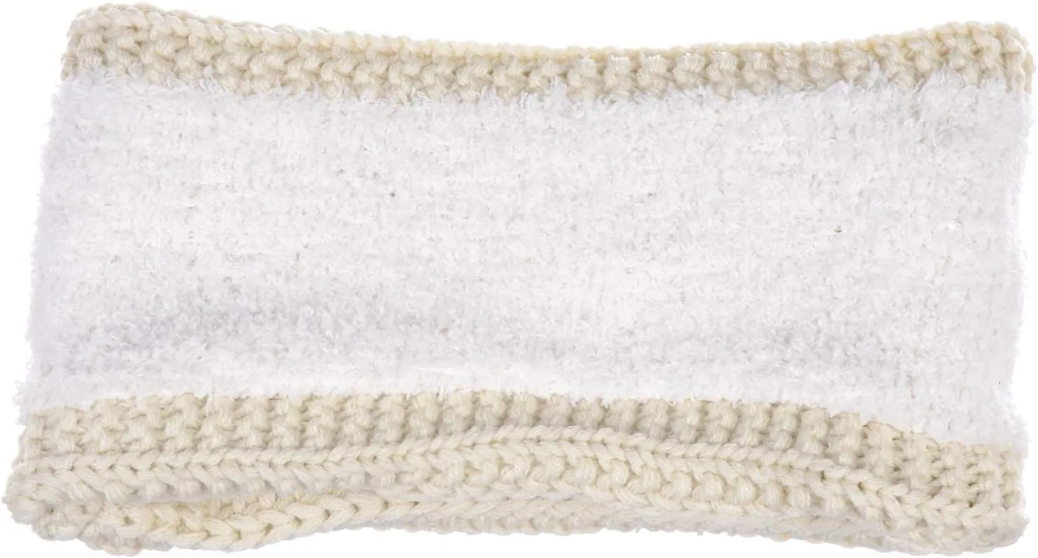 BYOS Women's Winter Cozy Cable Fleece Lined Knit Headband Earwarmer & Gloves Set